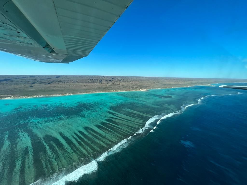 Aerial view Ningaloo and Cape Range NP